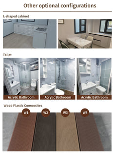 20Ft 40Ft Ready to Ship Light Steel Prefab Expandable Container Foldable House Prefabricated Mobile Modular Portable Home