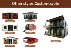 20Ft 40Ft Ready to Ship Light Steel Prefab Expandable Container Foldable House Prefabricated Mobile Modular Portable Home