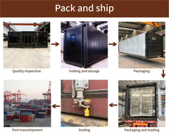 20Ft 40Ft Ready to Ship Light Steel Prefab Expandable Container Foldable House Prefabricated Mobile Modular Portable Home