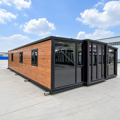 1 Bedroom Prefabricated Modular Cabin – Modern 2-Story Steel Home