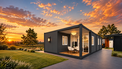 40 ft Modular Home — AI-enhanced reference visualization.