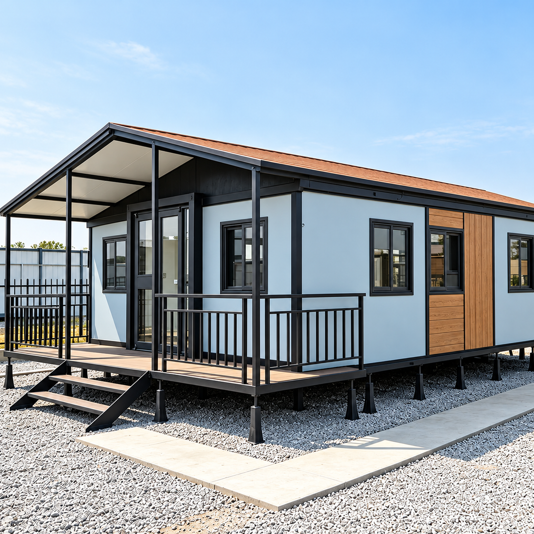 Expandable Steel Modular Villa — Custom Bedrooms