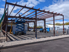80x250x20 Steel Building Kit | Commercial Clear Span I-Beam Structure