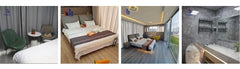 Luxury Apple Cabin 1 Bedroom 1 Bathroom | Prefabricated Modular Container Home